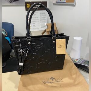 Patricia Nash Floral Leather Tote Bag